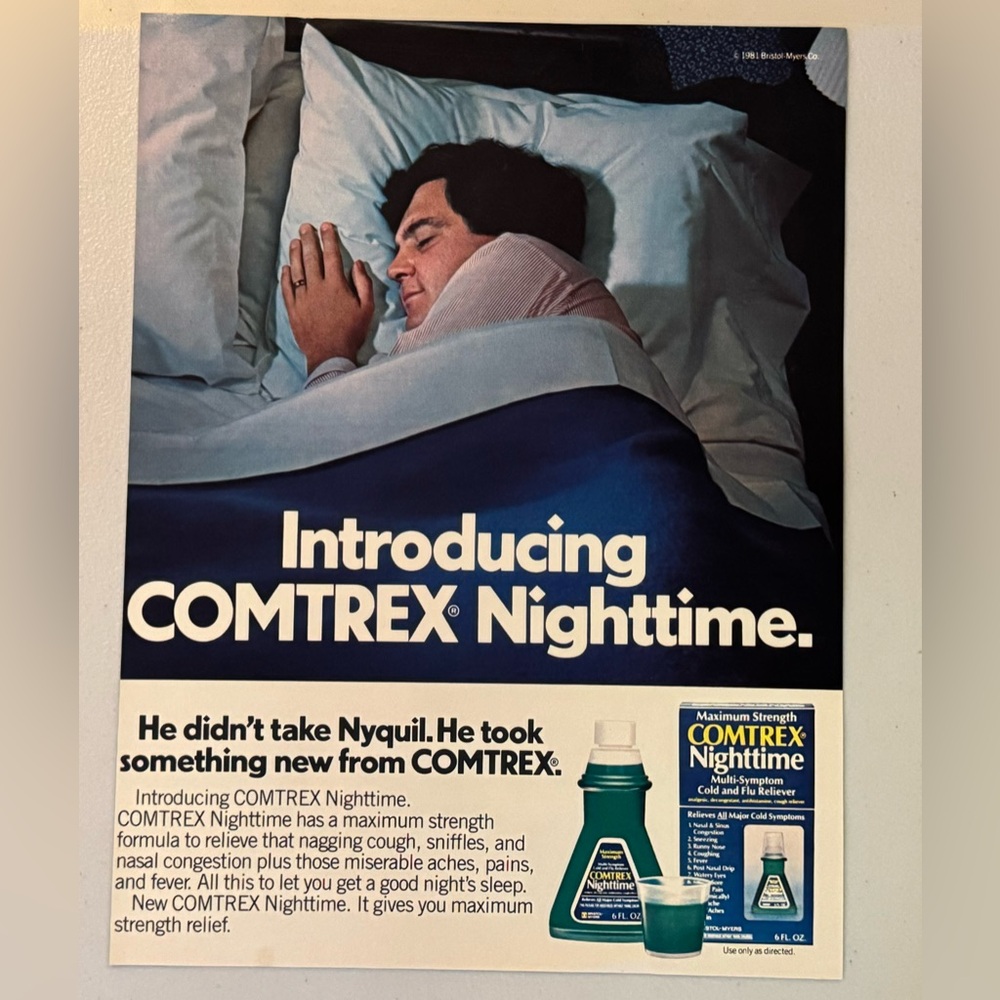 Comtrex 1981 Advertisement (Life Magazine print)